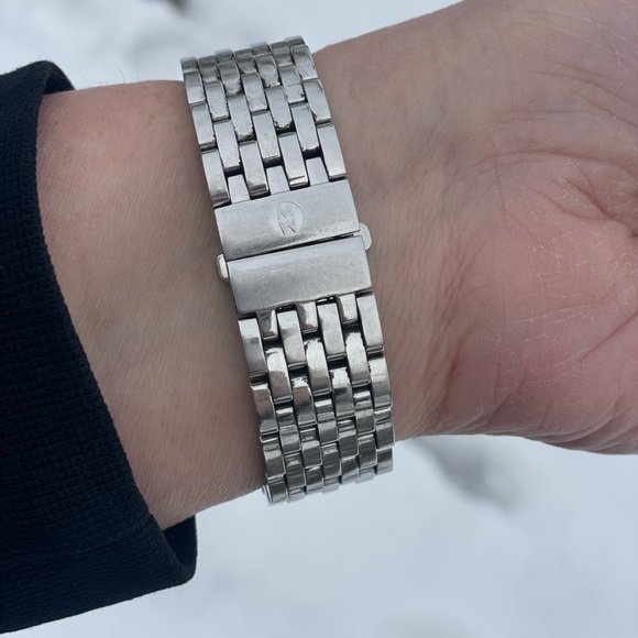 MICHELE
Deco 18mm Stainless Steel Diamond Bracelet Watch